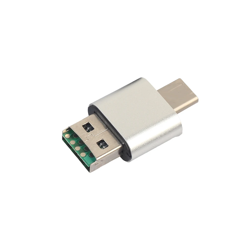 Тип C к USB 2,0 двойной интерфейс мини для телефона прочный многофункциональный высокоскоростной адаптер для карт легкий Экономия пространства 2 в 1