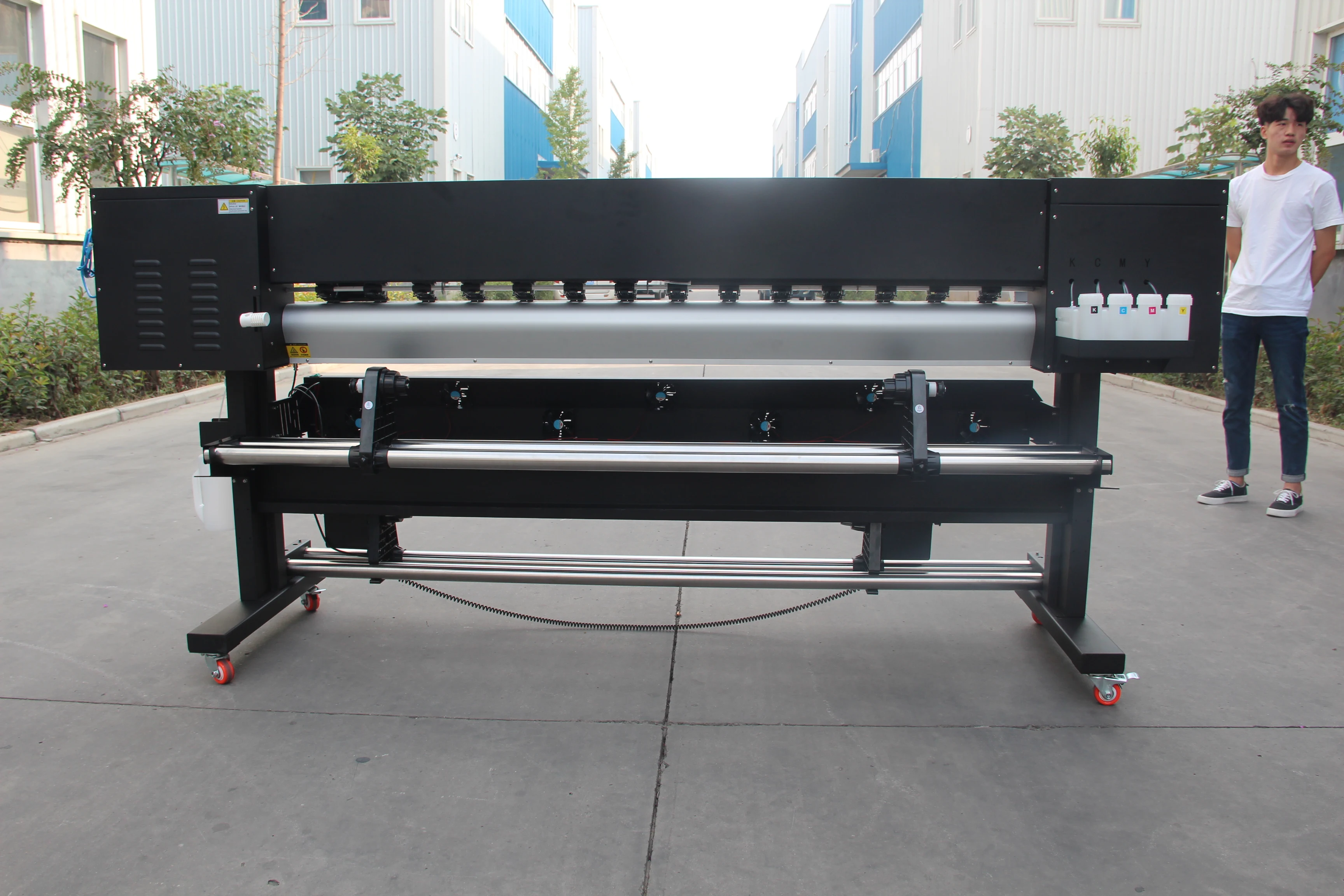Высокоскоростной и качественный 1440 точек/дюйм 1,8 м/6 футов ПВХ принтер для гибких баннеров эко растворитель