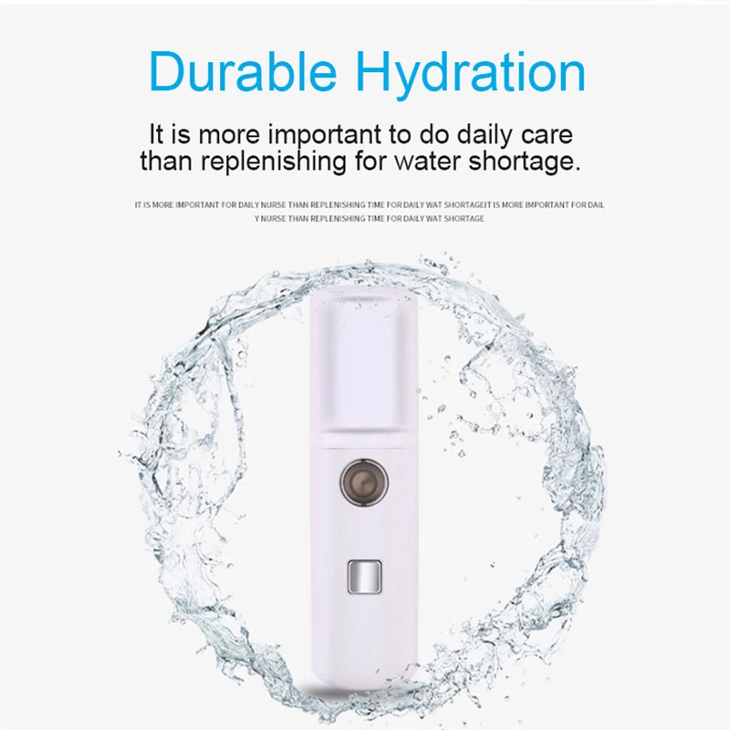 Portable Nano Mist Sprayer Facial Body Nebulizer Steamer Moisturizing and Skin Care Mini 30ml Face Spray Beauty Instruments