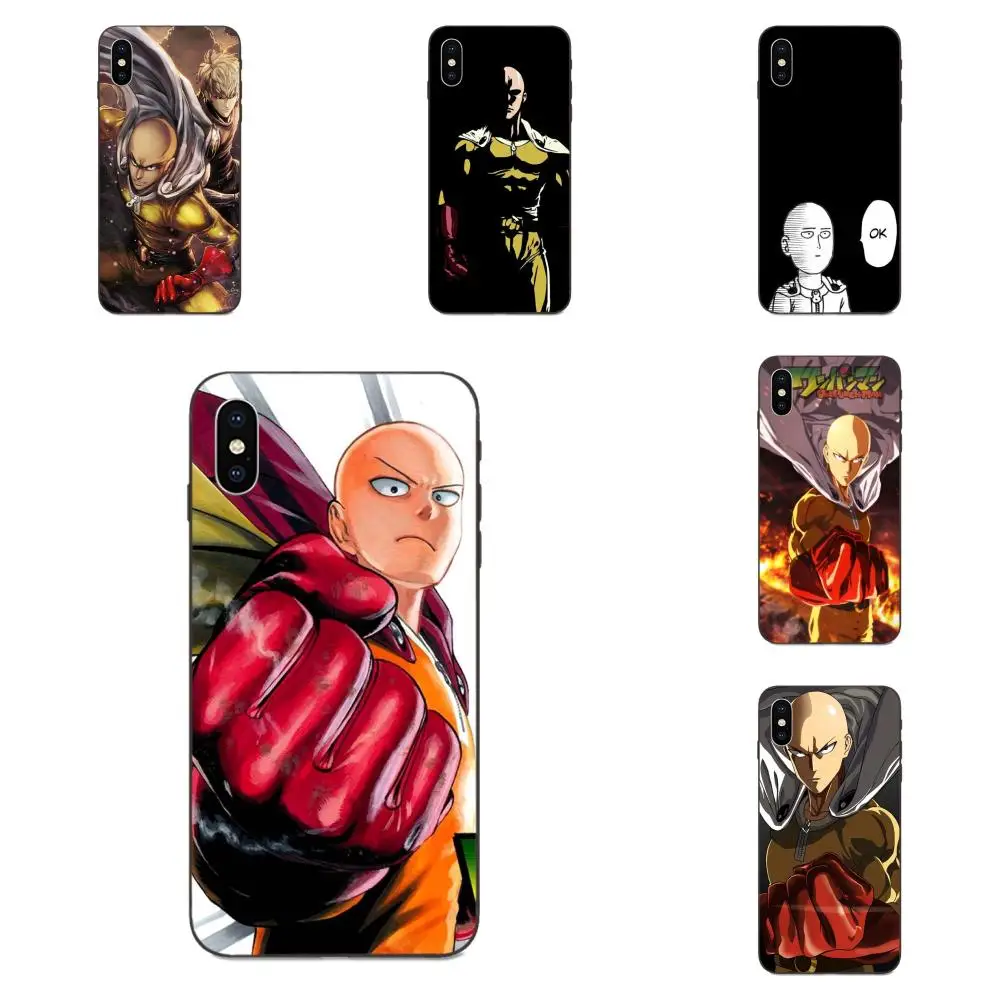 One Punch Man Прекрасный Мягкий ТПУ защитный чехол для Apple iPhone X XS Max XR 4 4S 5 5S SE 6 6S 7 8