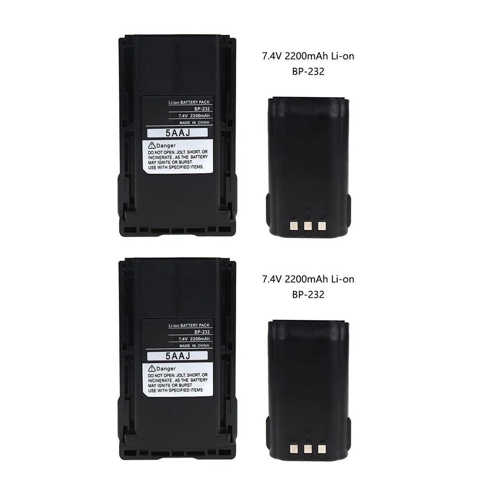 2X7,4 V BP-232 BP-232N BP-231 BP-230N батарея для рации Совместимость с Icom IC-A14 IC-A14S IC-F14 IC-F16S IC-F25 IC-F33GS I