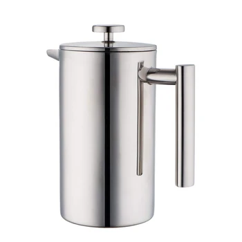 

Stainless Steel French Press Coffee Maker | Double Walled Insulated Coffee & Tea Brewer Pot & Maker | Keeps Brewed Coffee or Tea
