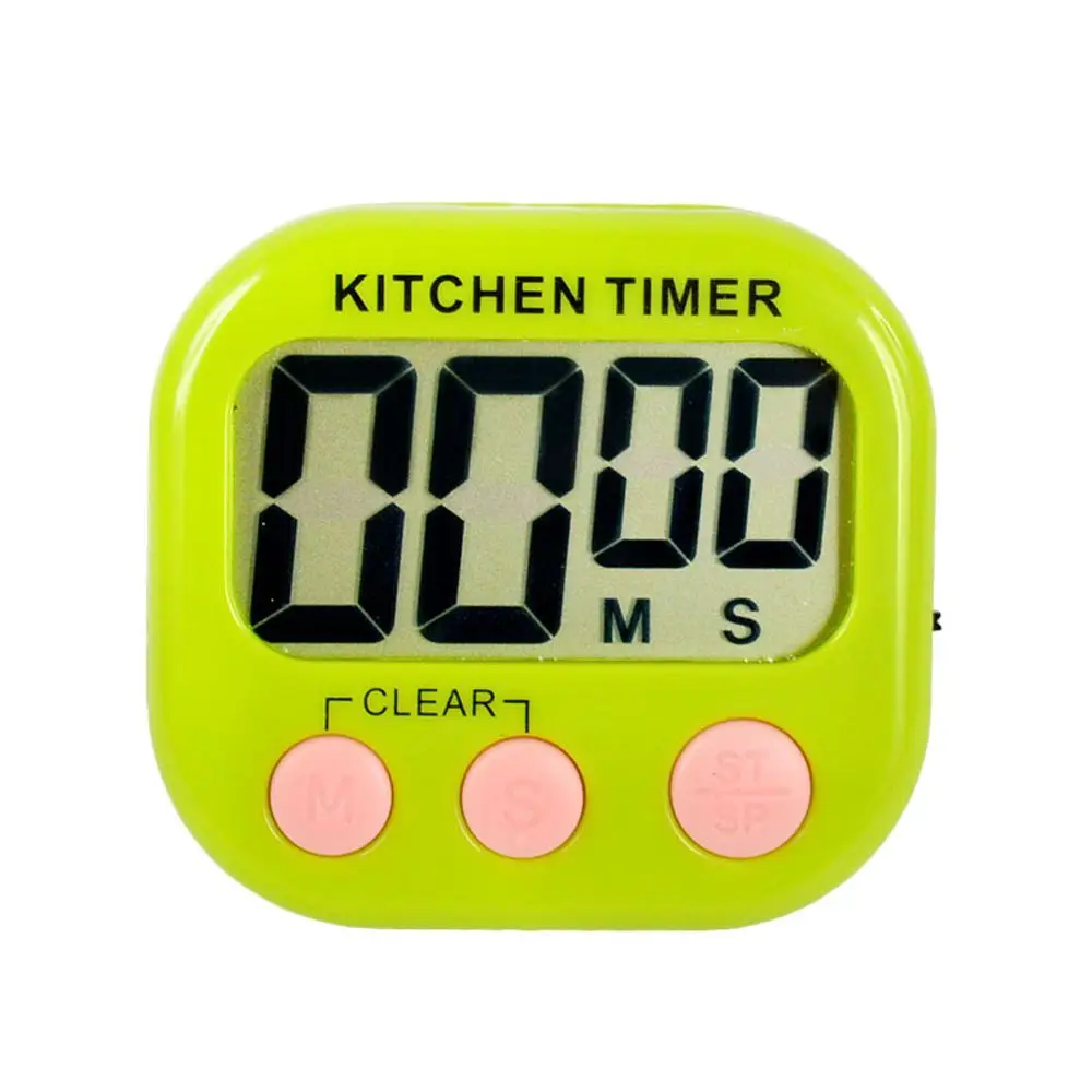 Магнитный ЖК-цифровой кухонный таймер обратного отсчета Будильник с подставкой белый кухонный таймер практичный таймер для приготовления пищи будильник