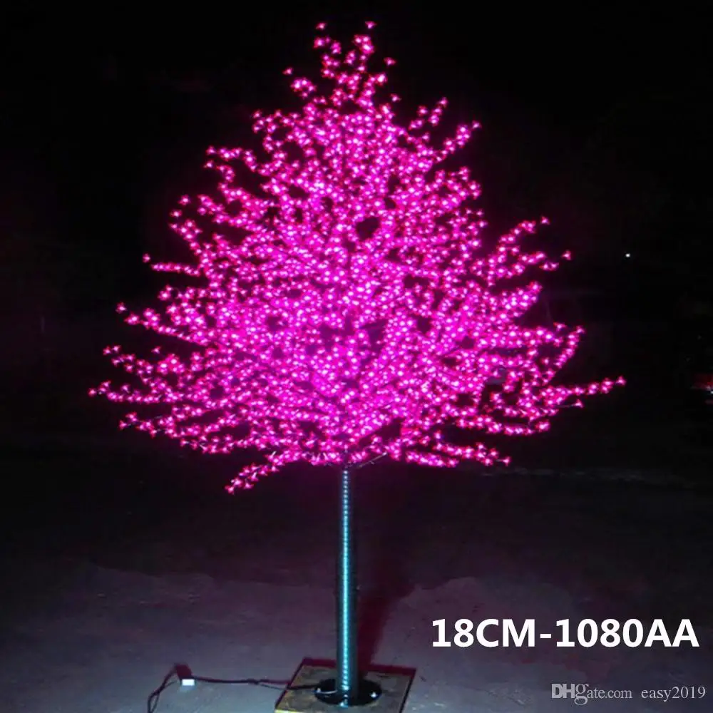 1.5M 1.8m 2m Shiny LED Cherry Blossom Christmas Tree Lighting Waterproof Garden Landscape Decoration Lamp For garden home decor