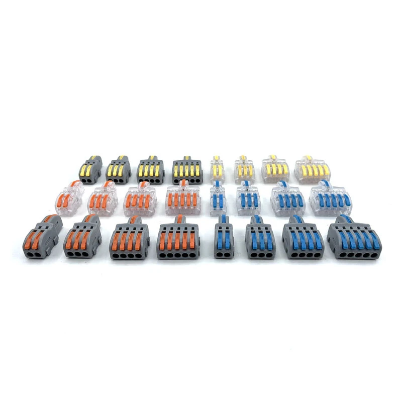 F12 conector de fio elétrico mini rápido divisor de fio universal cabo de fiação bloco terminal condutor led strip conectores rápidos