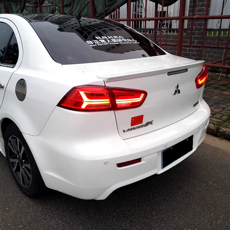 2010 2011 2012 2013 2014 Mitsubishi LANCER автомобиль EVO Стайлинг ABS материал белый задний хвост