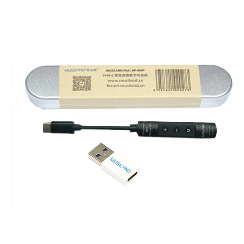 

New product Musiland Upgraded version MU2 digital decoding headphone amp 600 ohm type-c interface,external USB sound card