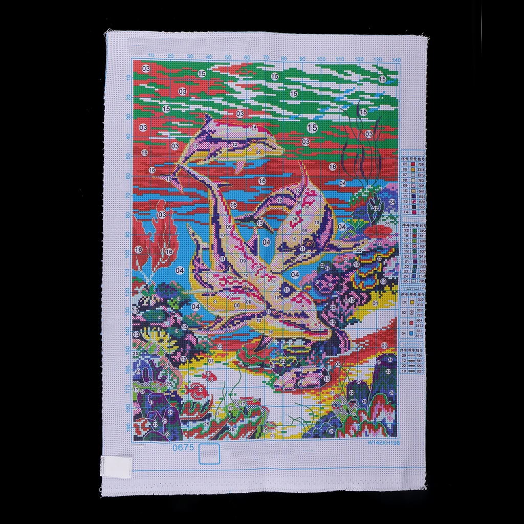 KAMIERFA Point De Croix Broderie Kits De Couture à La Main Bricolage