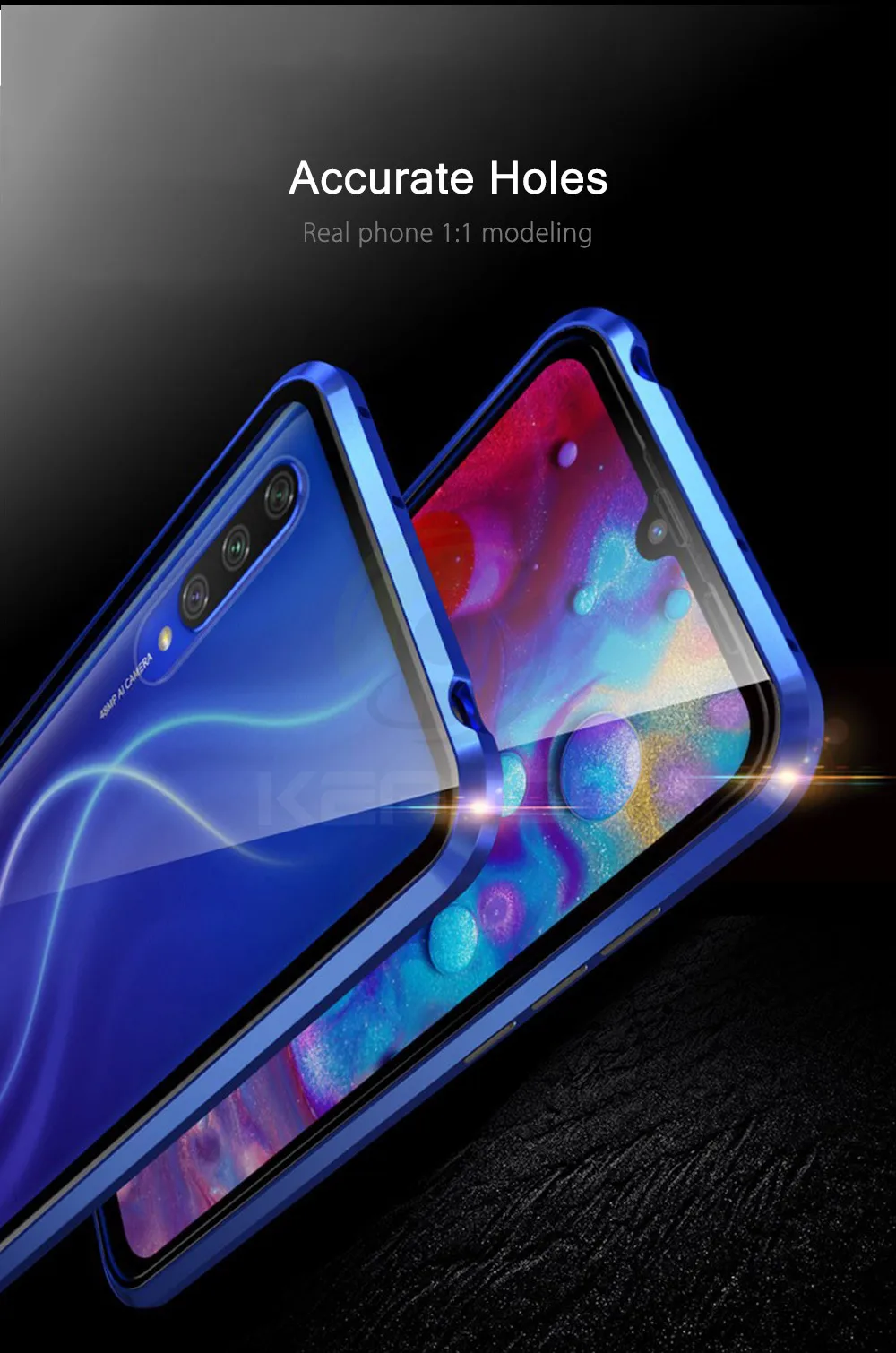 Магнитный стеклянный чехол для Xiaomi Mi 9 lite, двусторонний чехол из закаленного стекла, металлический чехол с магнитной адсорбцией для телефона для Xiaomi Mi cc9