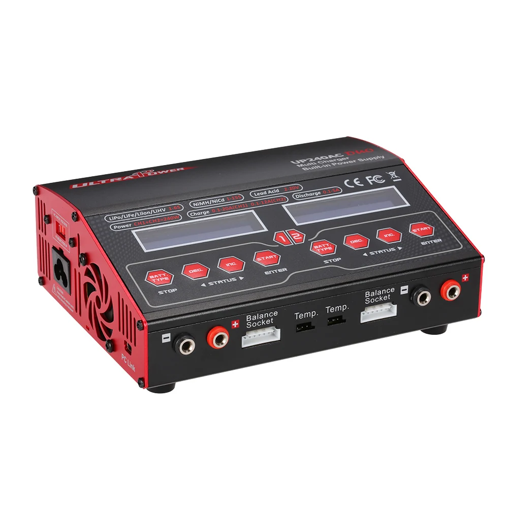In Stock Ultra Power UP240AC DUO 240W 2in1 LiPo NIMH NiCd Battery RC Balance Charger Discharger