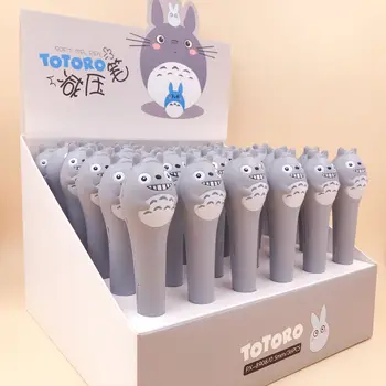 

36pcs/lot Korean Japanese cartoon totoro decompression gel pen soft squeeze water pen office school students stationery
