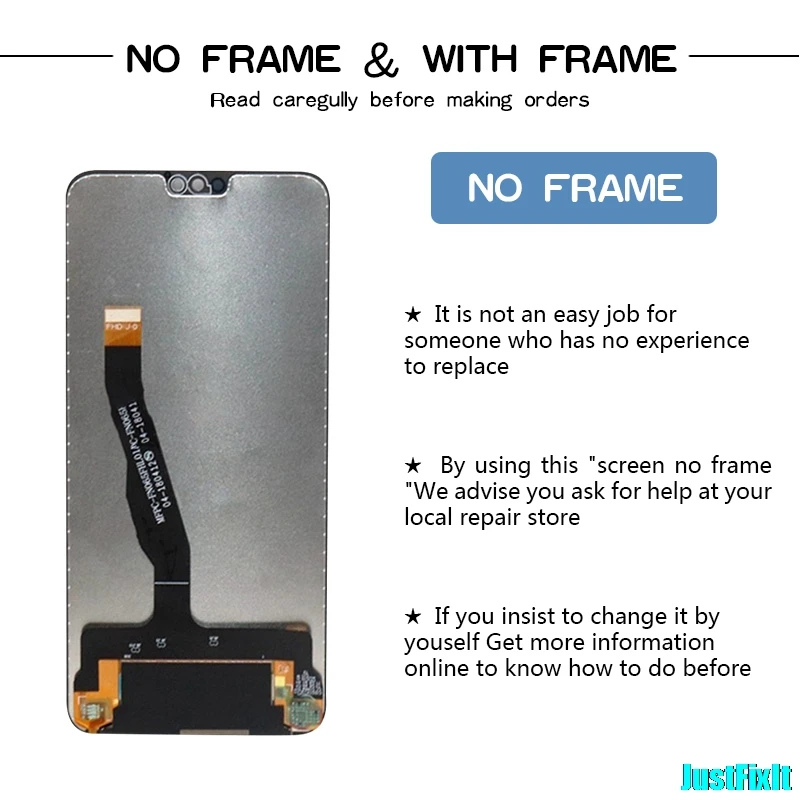 

6.5" Repair Parts For Huawei Honor 8X LCD Display Touch Screen Digitizer Assembly LCD Display TouchScreen for Honor 8X