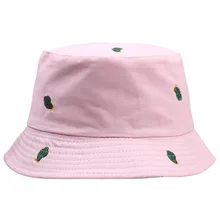 Новые вышитые зеленые шляпы С КАКТУСОМ для женщин Boonie шляпы для защиты от УФ-лучей кепки рыбацкие солнцезащитные пляжные шляпы для путешествий лето