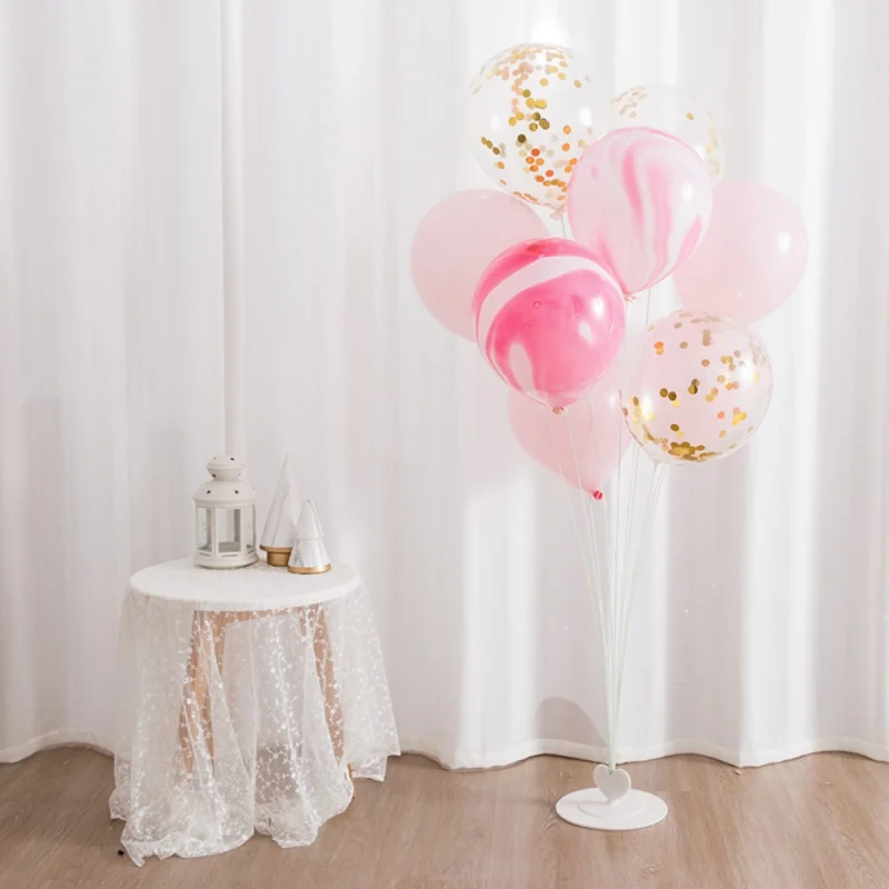  Balloon Stand Kit Tabletop Balloon Column Holder For Birthday Party Graduation Ceremony Christmas W