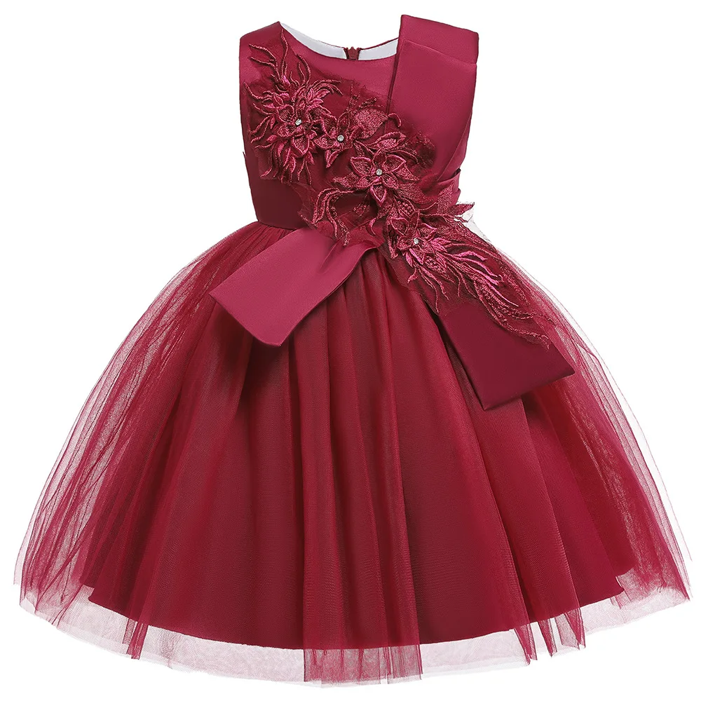 Элегантные вечерние платья принцессы платье свадебное Детские для девочек