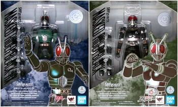 

Bandai SHF Kamen Rider Masked Superman Black RX Nanko Taro Black Sun 2.0 Reprint PVC Figure Toys Figurals