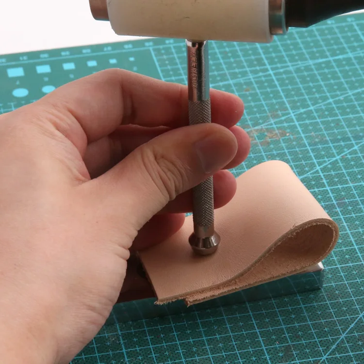 Кожевенное ремесло ручной работы кожгалантерея Diy Набор заклепок пробивая установка инструмент гриб пробивая заклепка пробивая Монтажная база инструмент