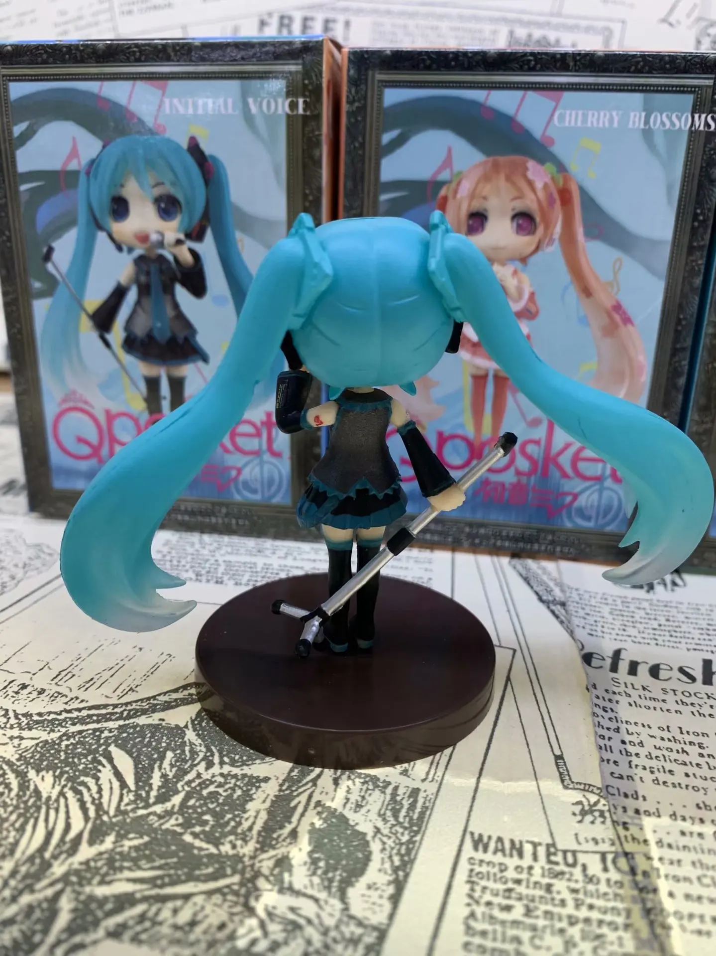 3 шт./компл. Mid осень луна торт Hatsune снег Сакура Мику большие глаза фестиваль Ver. Q версия Nendoroid ПВХ фигурка модель игрушки