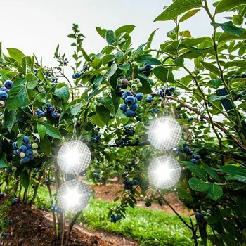 

16PCS/Set Reflective Bird Scare Discs Hanging Device to Keep Birds Away Like Woodpeckers Bird Blinder Disks