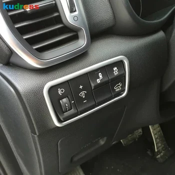 

For KIA Sportage 2016 2017 2018 ABS Matte Headlight Adjust Switch Cover Trim Car Interior Accessories Car Styling Sticker