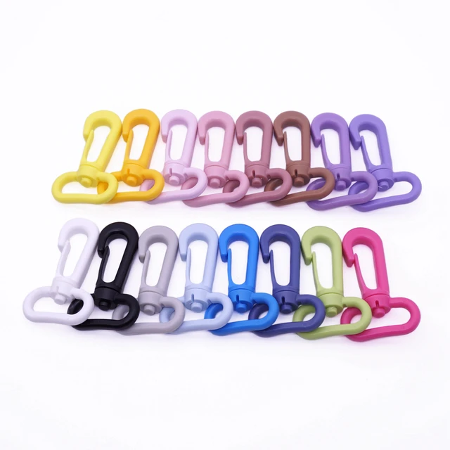 Sutoyuen 200pcs Plastic Snap Hooks Rotary Swivel Backpack Belt