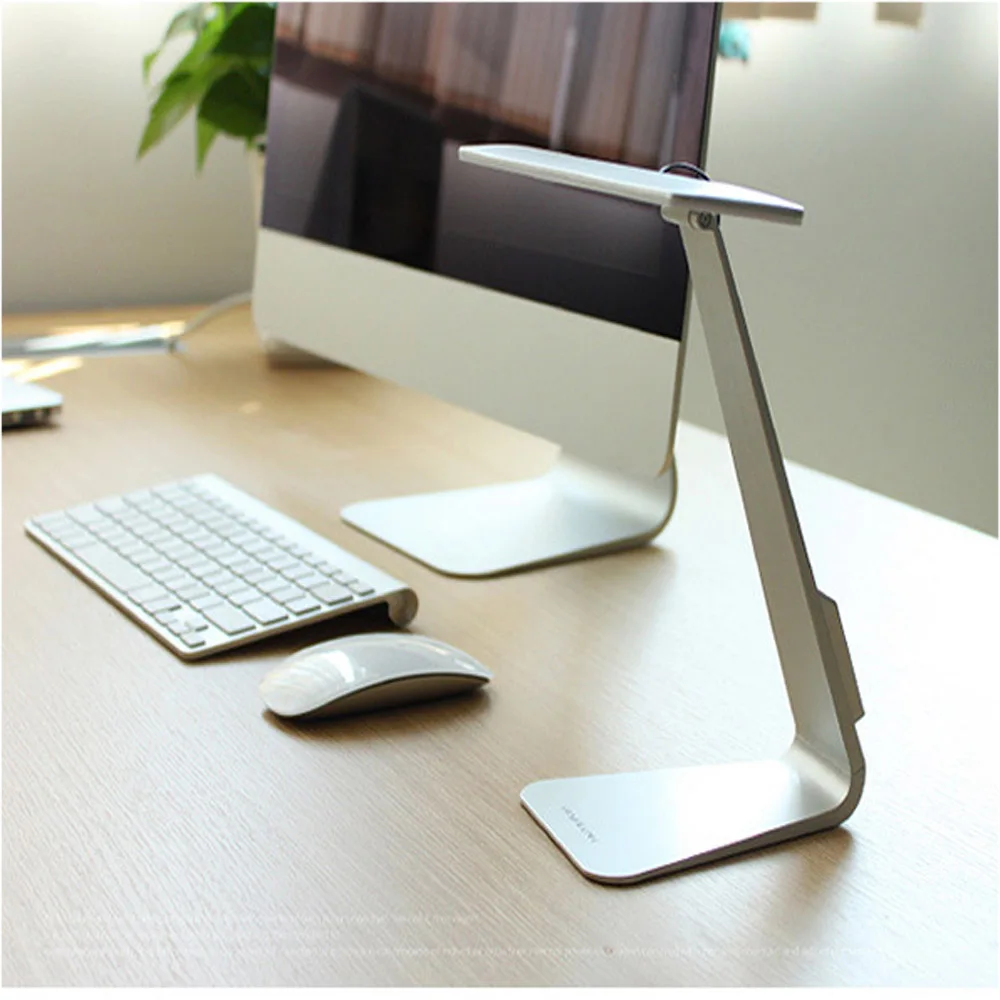 LED Desktop Reading Light Ultra-Thin Table Light Office Desk Lamp Student Learning Light Dimmable Touch Sensor Control