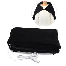 65x100 см электрическим подогревом отопление Одеяло автомобиля дома на шею или через плечо для Pad Мобильный нагревательный шаль USB мягкие 5V 4W зимние теплые здравоохранения