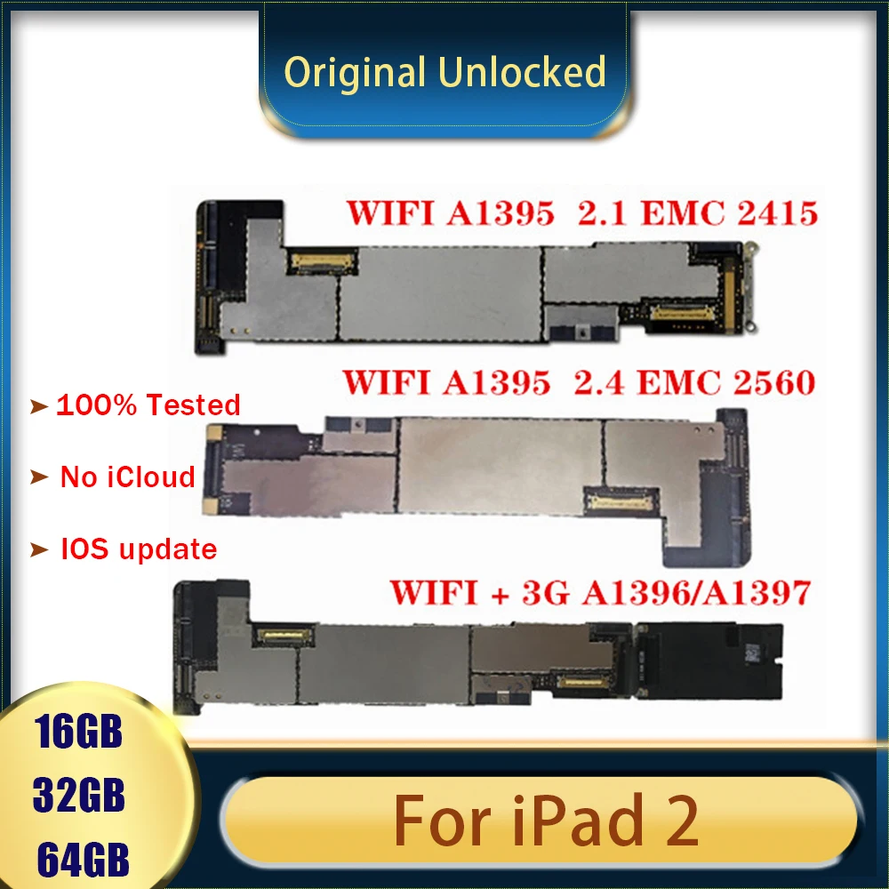 Материнская плата A1396/A1397/A1395 для ipad 2 материнская с полными чипами оригинальная