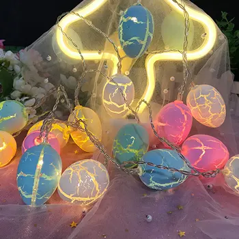 

3.2M LED Egg Lights String Easter Decoration For Home 20PCS Egg String Light Chicken Lamp For Wedding Birthday Party Supplies