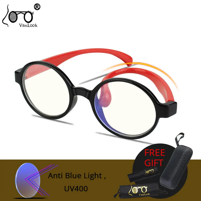 Vanlook анти синий луч световые блокирующие круглые детские экранные очки для