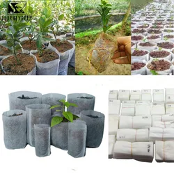 Sacs de culture de plantes en tissu non tissé, biodégradables, pour pépinière, jardinière, Pots de jardin, respectueux de l'environnement, ventilé 