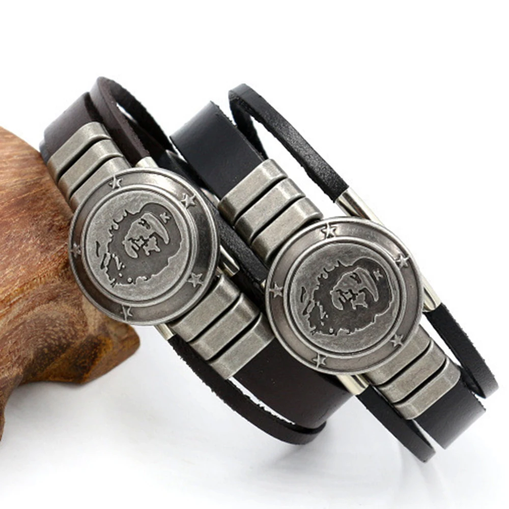 Men Warrior Bracelet Handmade Badge Bracelet