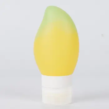 

78ml/48ml Travel Silicone Bottle Portable Leak Proof Mango Shape Shampoo Shower Gel Storage Bottle Lotion Containers