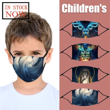 

Child Outdoor Mouth Halloween Print Face Mask Protection Mask Reusable Mask Face Shield Masque Mouth-muffle for Kids Child