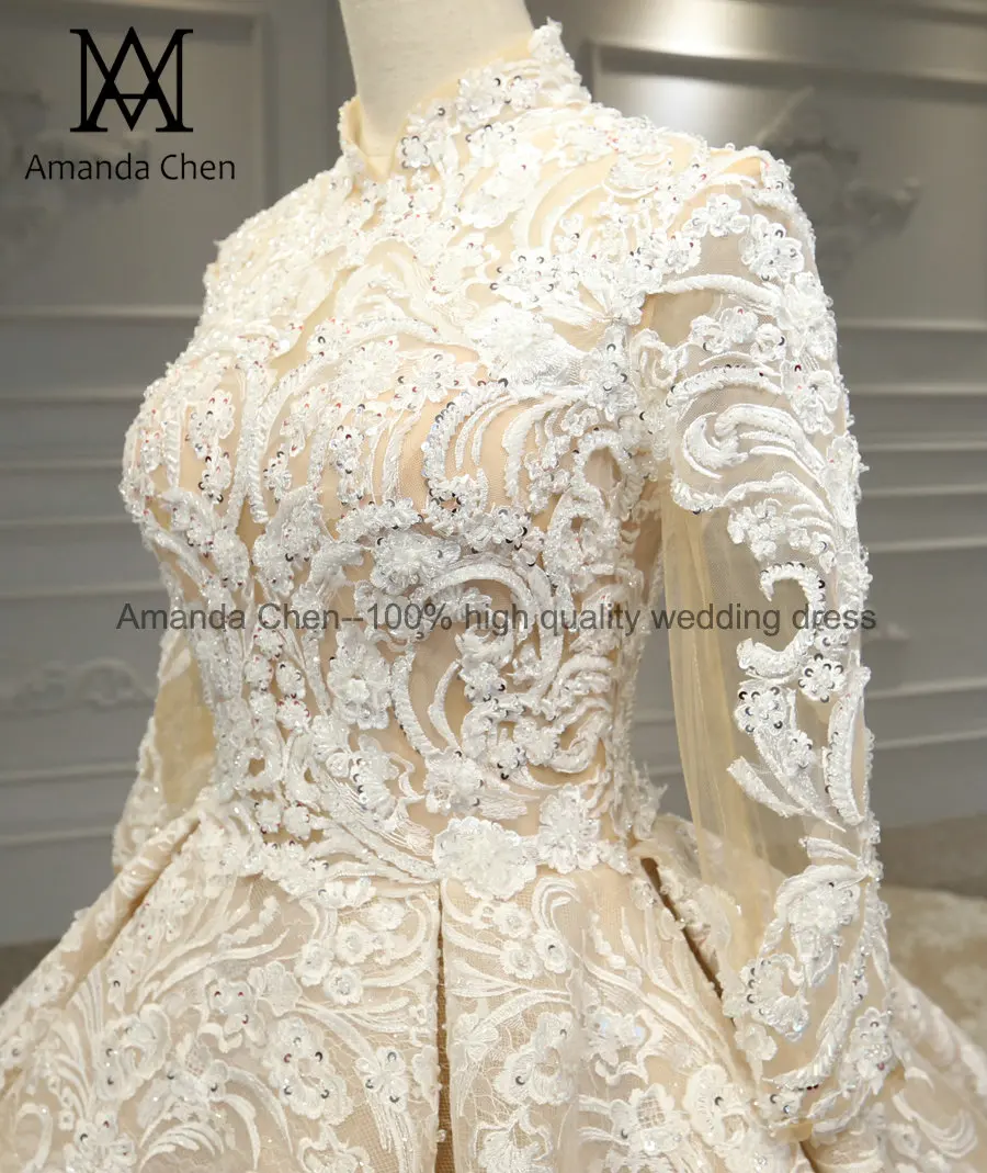 Vestido de novia manga larga кружевное черное свадебное платье с длинным рукавом и аппликацией