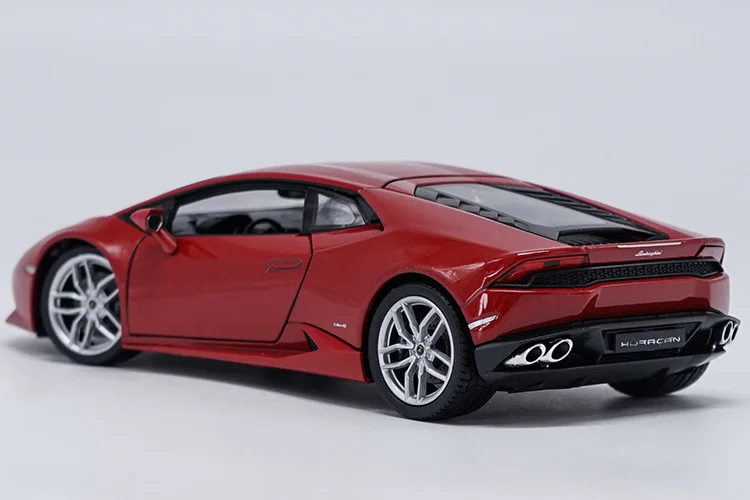 Welly 1/24 1:24 Lamborghini Huracan LP610-4 спортивный гоночный автомобиль Транспортное средство литье под давлением дисплей Модель игрушки на день рождения для детей мальчиков и девочек