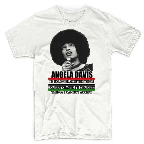 Летняя черная футболка с месяцем истории Африка, Angela Davis, Malcolm X, Martin Luther King, горячая новинка, футболка