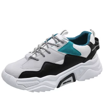 

Autumn Men's Shoes Sneakers Increase Men's Running Shoes Wild Shoes Chunky Sneakers Basket Trainers Male Shoes J4-63