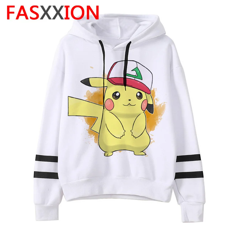 Pokemon go Толстовка kawaii мультфильм для мужчин/женщин толстовки с Пикачу негабаритных уличная забавный мужской Tumblr гранж Винтаж