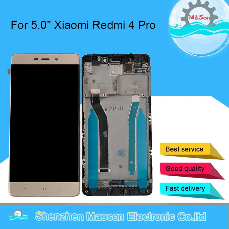 ЖК экран с дигитайзером для Xiaomi Redmi 4 Prime 5 0 оригинальная сенсорная панель ROM 32G