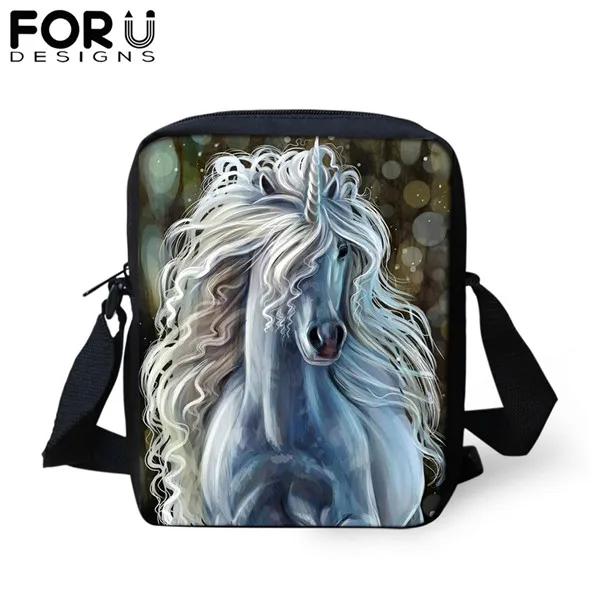 FORUDESIGNS/3 шт./компл. школьный рюкзак для мальчиков подростков девочек темное искусство с принтом «Единорог», книжные сумки для активной деятельности, Студенческая, для путешествий, рюкзак для путешествий - Цвет: CDGX1534E