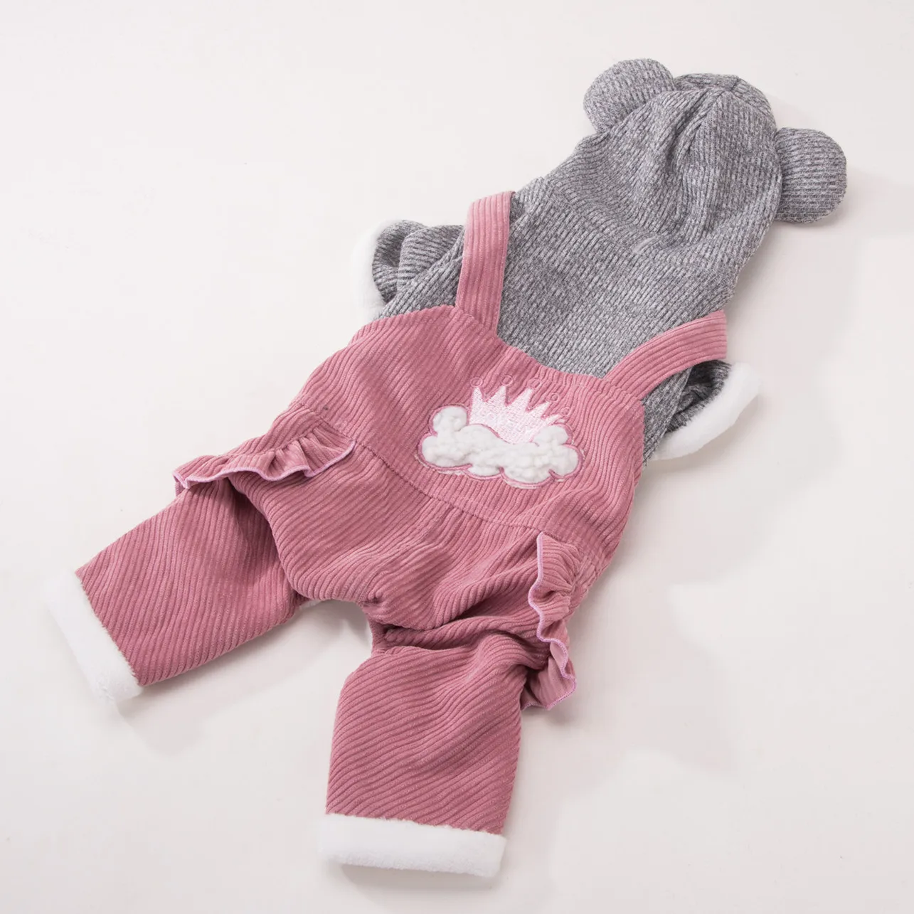 

Hipidog Dog Clothes Fashion Dog Coat Crown Pattern Winter Puppy Clothes For Small Dogs Cute
