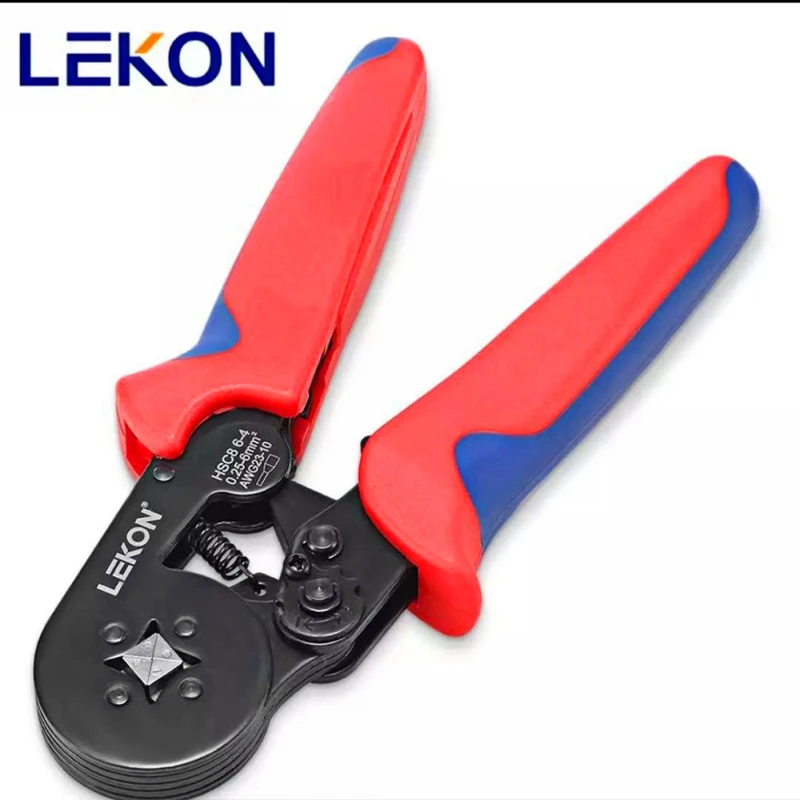 Ferramentas de friso auto-ajustabel Bootlace virola crimper para mangas finais fio/cabo end mangas virolas WXC8-6-4 6-6 alicate