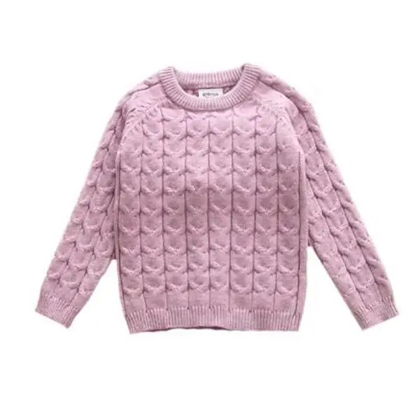 Pink Sweaters Комплекты одежды для маленьких мальчиков и девочек, осенне-зимний свитер+ штаны, вязаные спортивные костюмы для маленьких мальчиков и девочек, костюм для мальчиков, комплект с толстовками и штанами - Цвет: Pink Sweaters