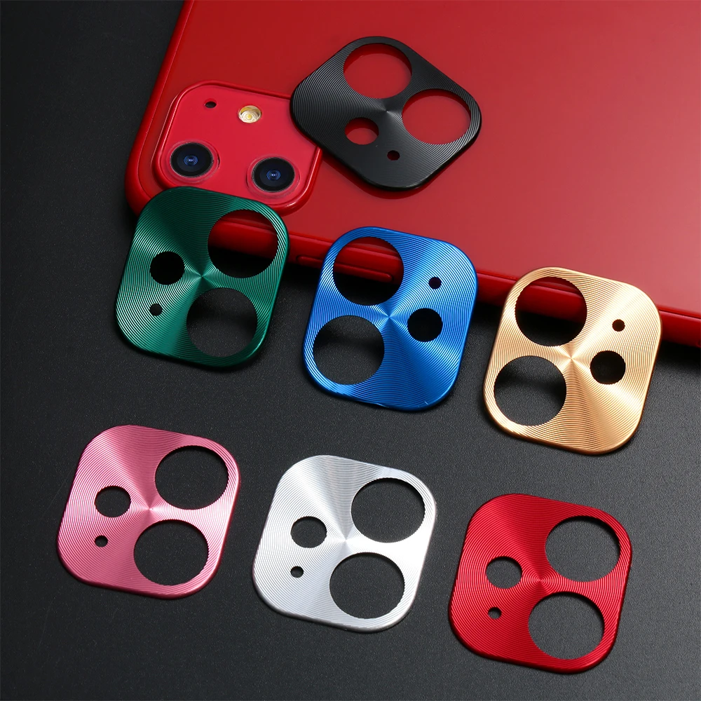 7 цветов, металлический защитный чехол для объектива камеры, защитное кольцо для iPhone 11, алюминиевый сплав