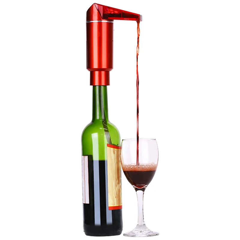Electric Wine Aerator Decanter Wine Gifts-One-Touch Portable Luxury Wine Air Pressure Aerator with- Convenient Spout Enhance Wi