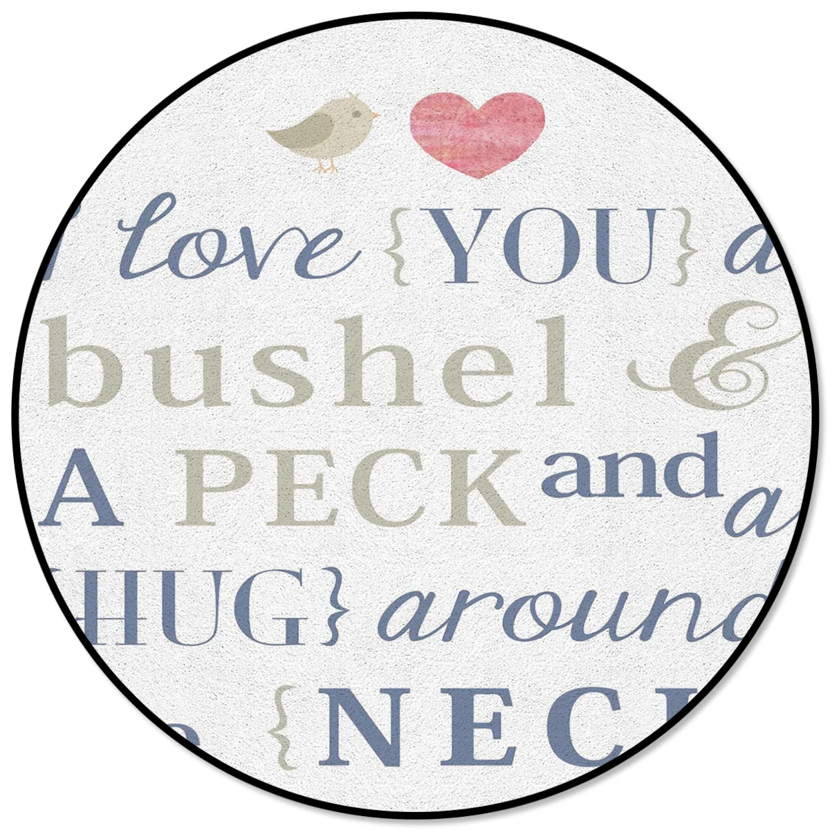 Круглый ковер I Love You, Джордж уошинтон на день рождения, супер мягчайший, для столовой, водонепроницаемый, для свадьбы, в помещении, для пикника, для детей, для дома, для грязи