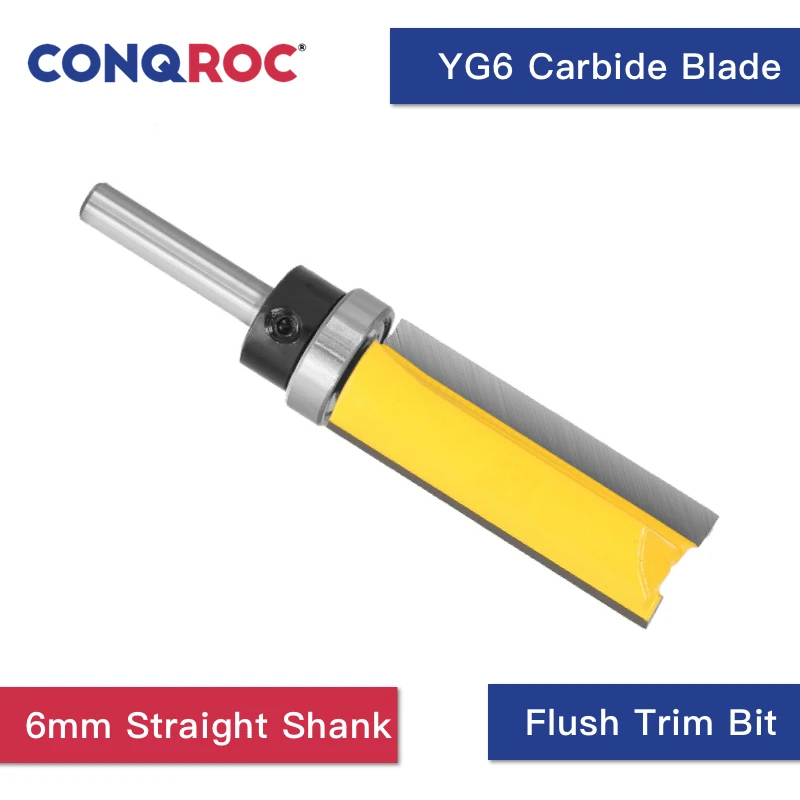 Удлиненная фреза с прямоугольным наконечником шаблон по дереву хвостовик 6