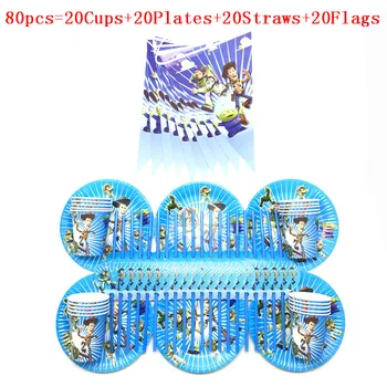

Toy Story Party Disney Disposable Tableware Set Happy Birthday Kid Cartoon Theme Birthday Party Decoration Kids Supplies Favors
