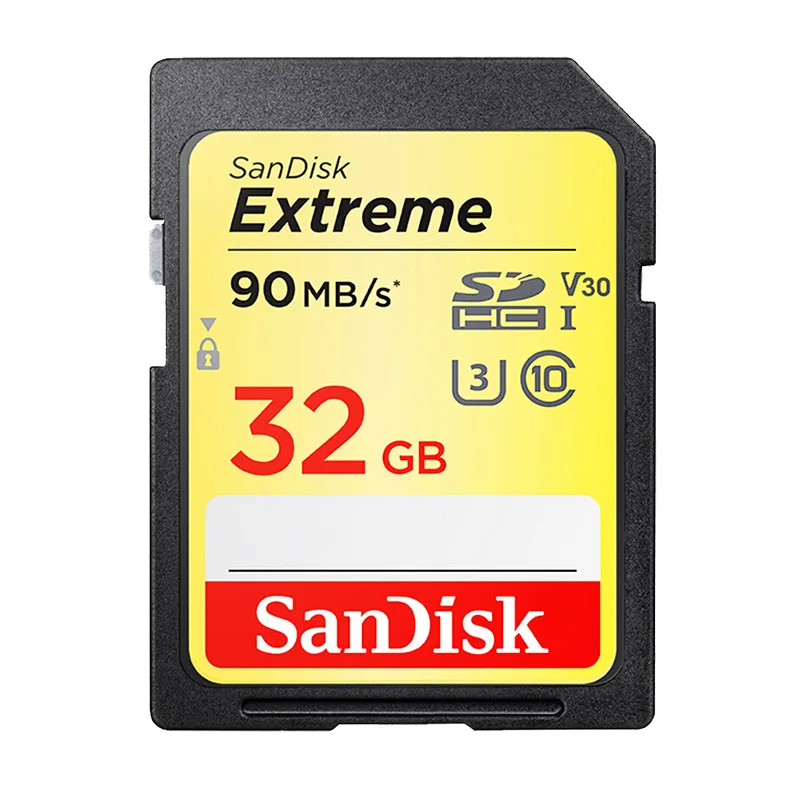 SanDisk, экстремальный Pro/Ultra, флешка sd card флешки 64 ГБ, sd-карта, карта памяти, 32 ГБ, флеш-карта, 128 ГБ, 16 ГБ, класс 10, U3, для камеры 1080p 3D, Full HD карта памяти карты микро сд карты памяти скидки - Емкость: SDXNE 90MB 32GB